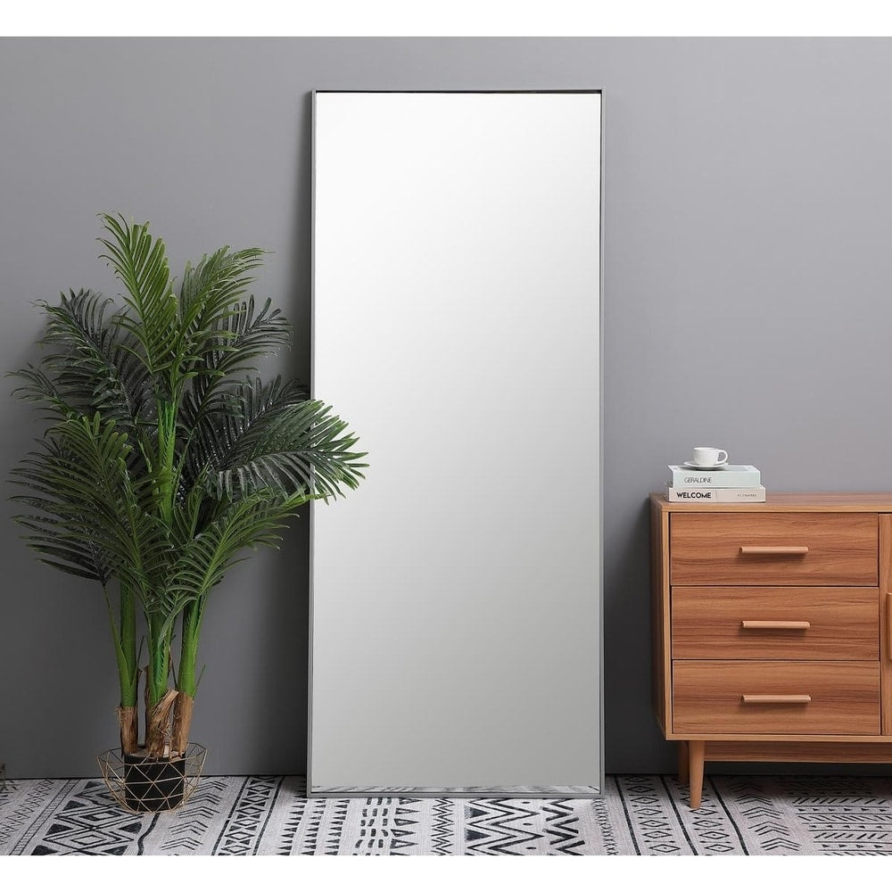 Specchio rettangolare con cornice in metallo Carson Carrington Salsnas