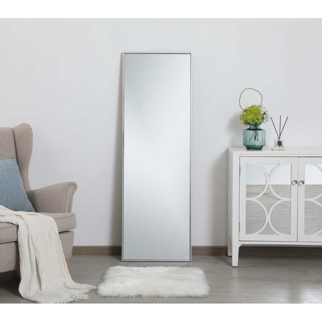 Specchio rettangolare con cornice in metallo Carson Carrington Salsnas