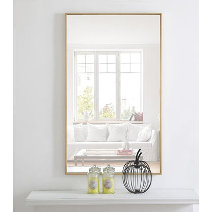 Specchio rettangolare con cornice in metallo Carson Carrington Salsnas