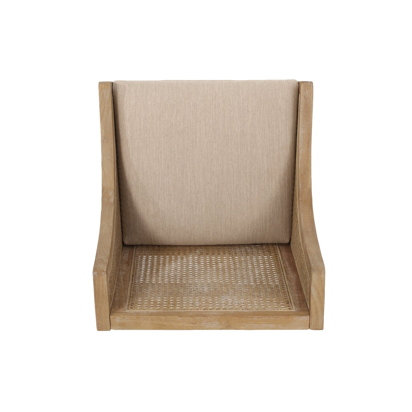 Christopher Knight Home Cataldo Sgabelli da bar in legno e canna imbottiti in tessuto da 25,5 pollici (set di 2)