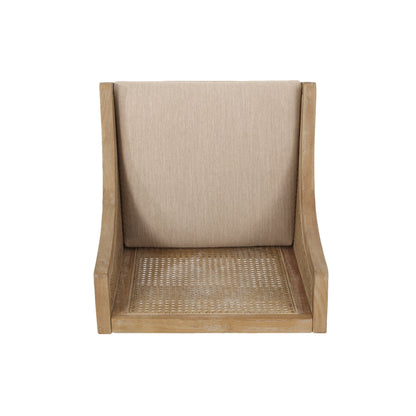 Christopher Knight Home Cataldo Sgabelli da bar in legno e canna imbottiti in tessuto da 25,5 pollici (set di 2)