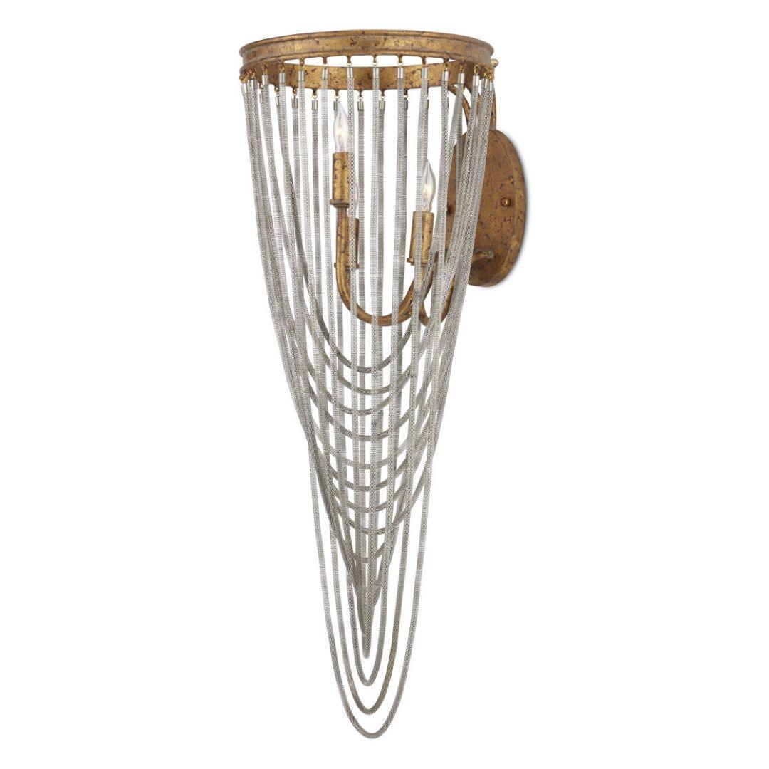 Applique da parete circolare ad anello incrociato