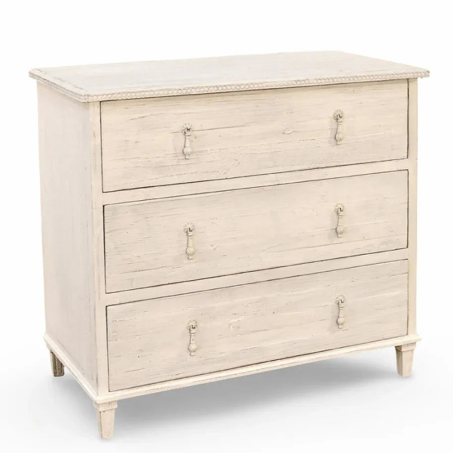 Baule crema stile country francese