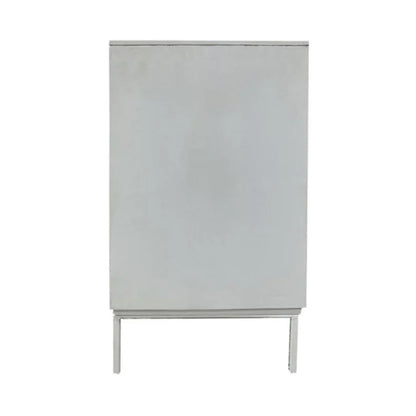 Credenza intagliata con palme bianche costiere