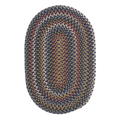 Tappeto ovale intrecciato multicolore fatto a mano Wayland di Colonial Mills