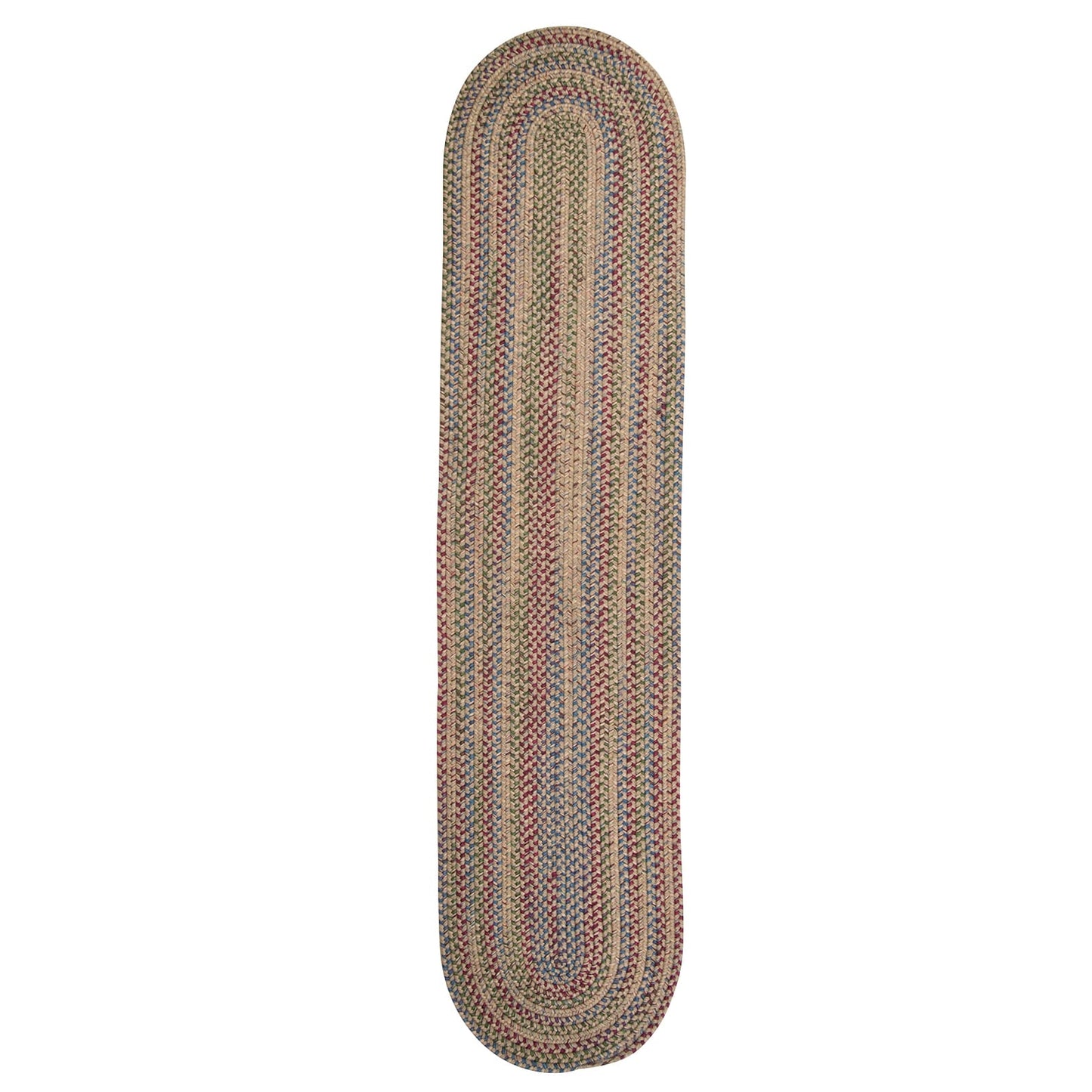 Tappeto da corridoio intrecciato rustico multicolore Worley di Colonial Mills