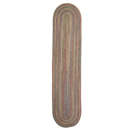 Tappeto da corridoio intrecciato rustico multicolore Worley di Colonial Mills