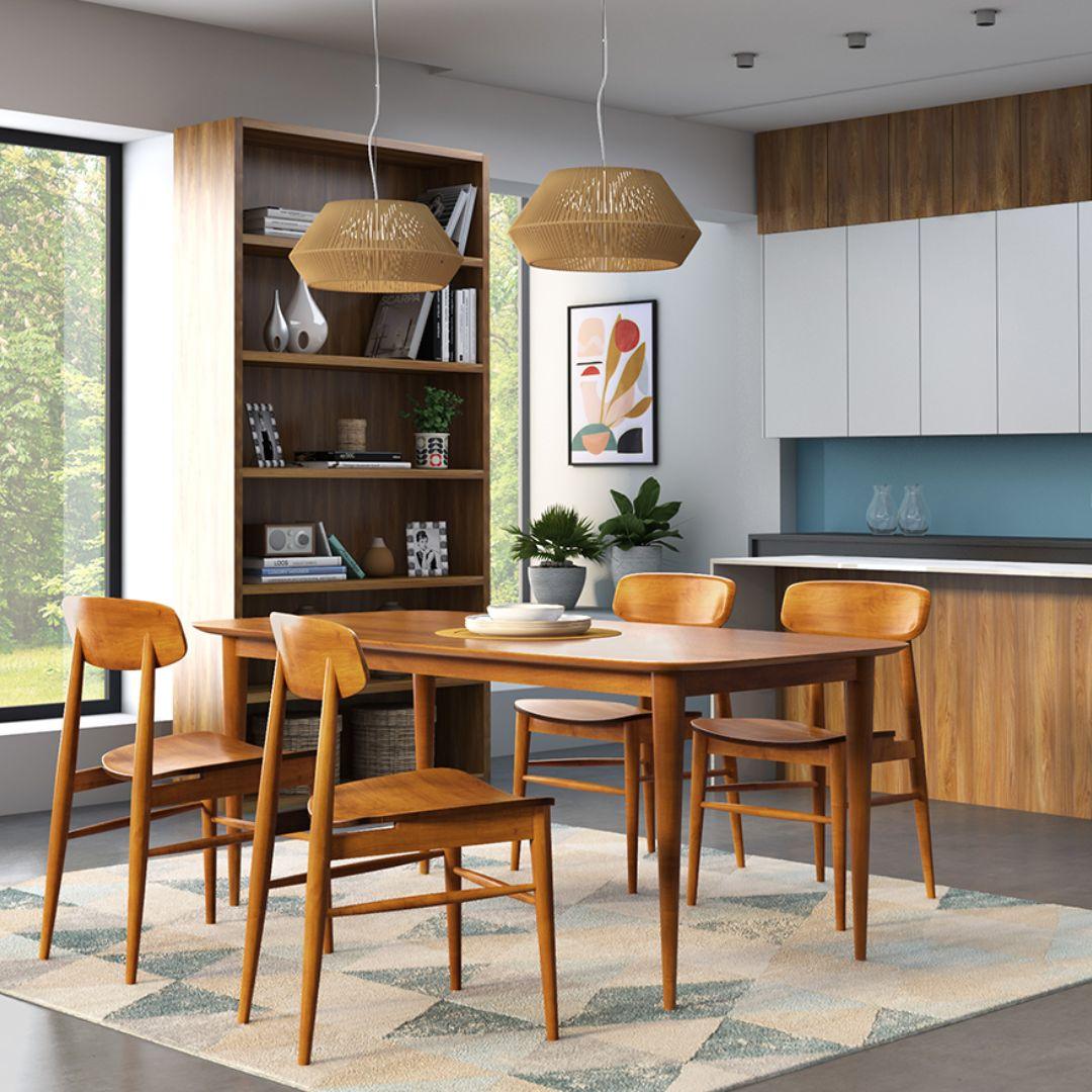 Tavolo da pranzo con gambe affusolate Cona