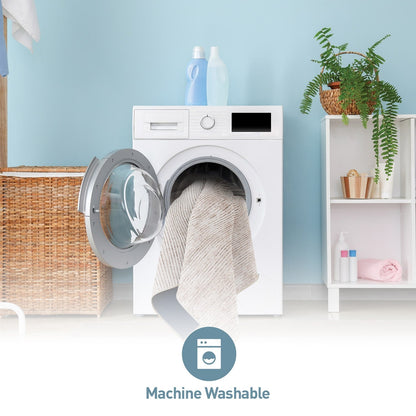 Tappeto moderno lavabile in lavatrice con strisce effetto anticato