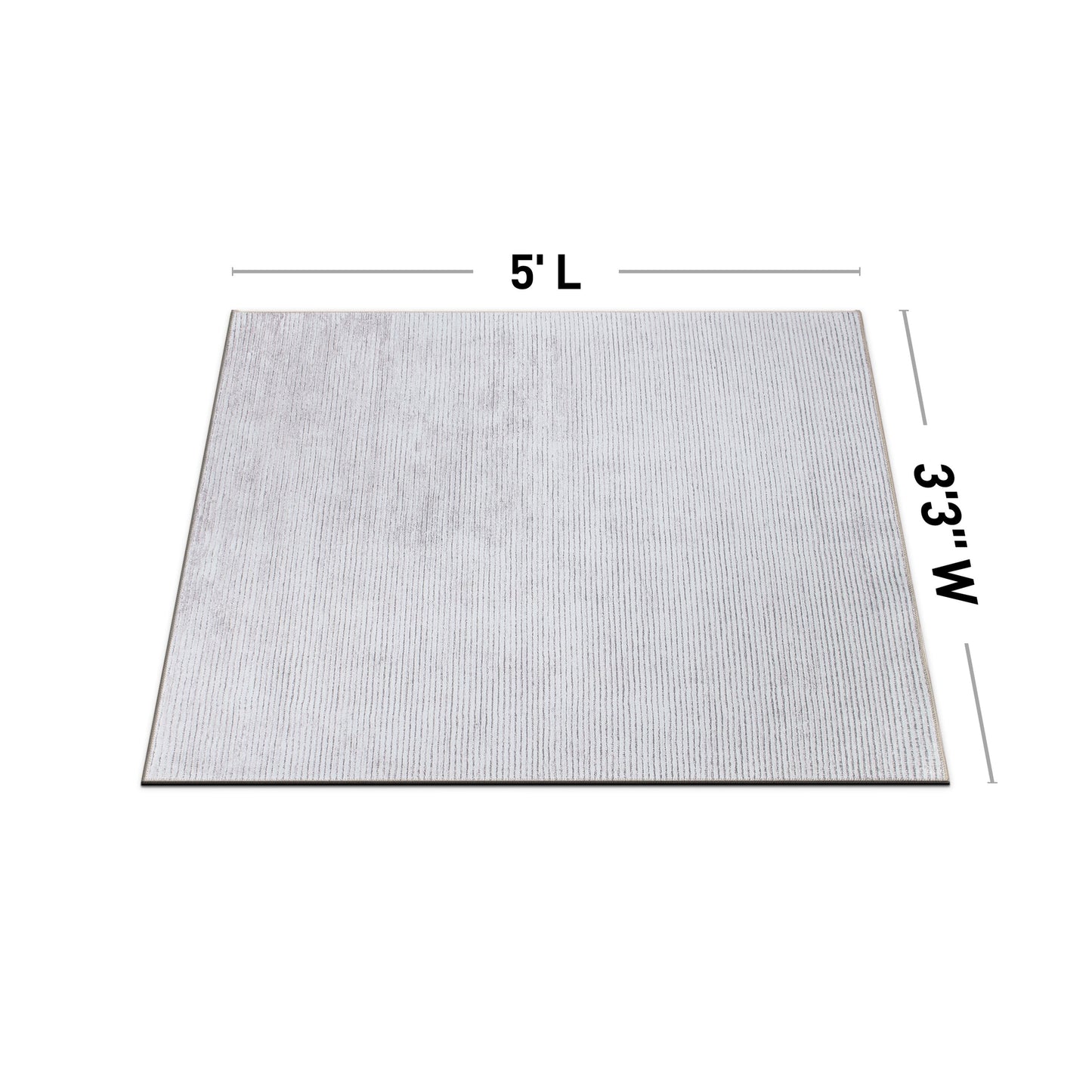 Tappeto moderno lavabile in lavatrice con strisce effetto anticato