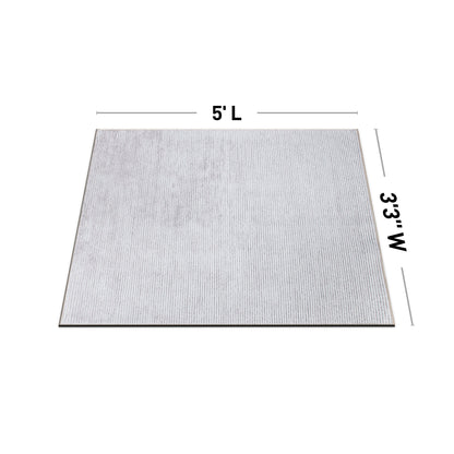 Tappeto moderno lavabile in lavatrice con strisce effetto anticato