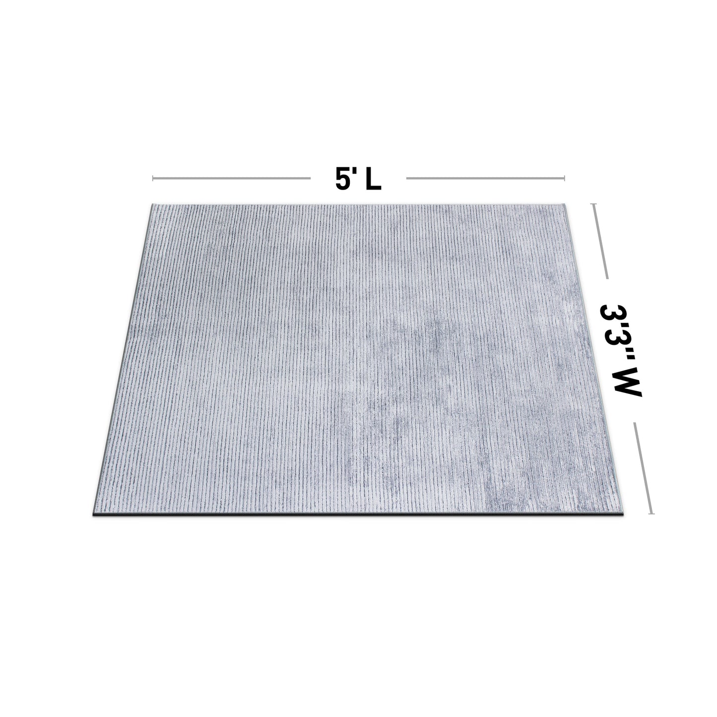 Tappeto moderno lavabile in lavatrice con strisce effetto anticato