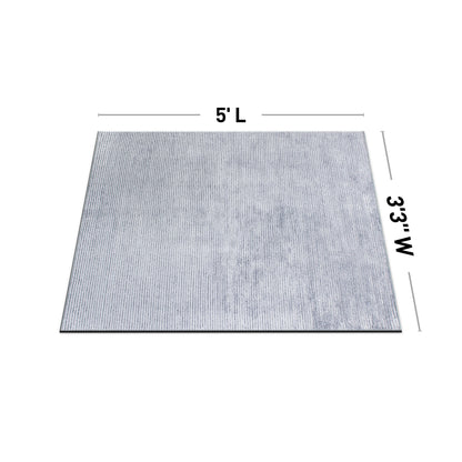 Tappeto moderno lavabile in lavatrice con strisce effetto anticato