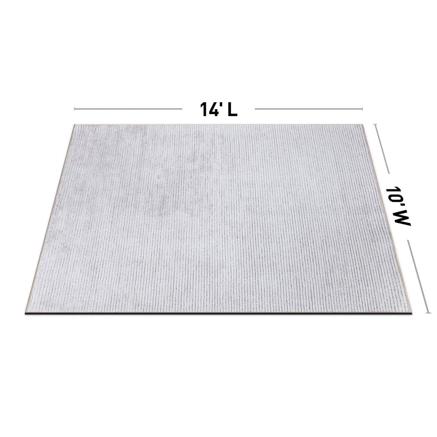 Tappeto moderno lavabile in lavatrice con strisce effetto anticato