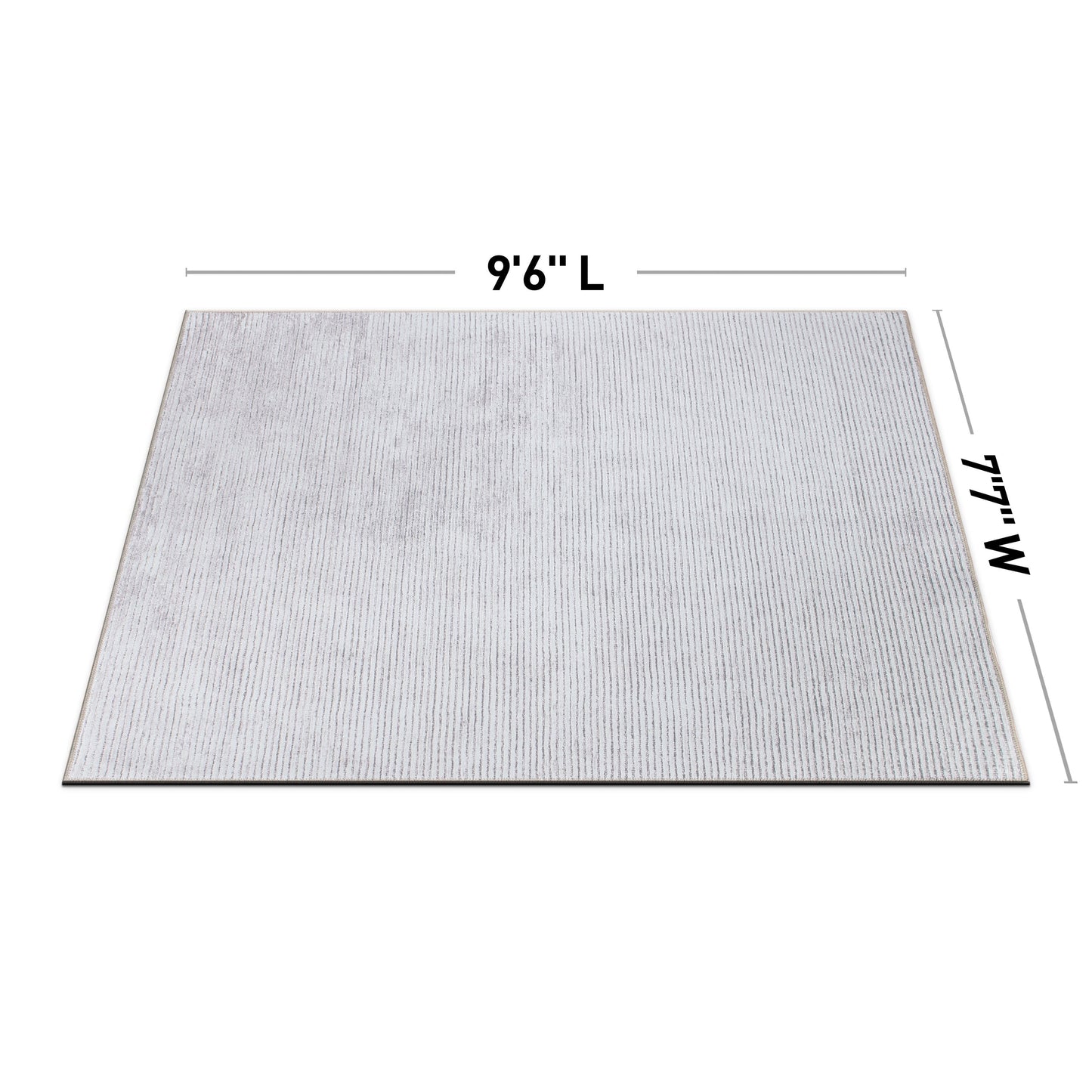 Tappeto moderno lavabile in lavatrice con strisce effetto anticato