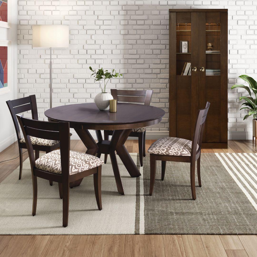 Tavolo da pranzo rotondo in stile Mid-Century