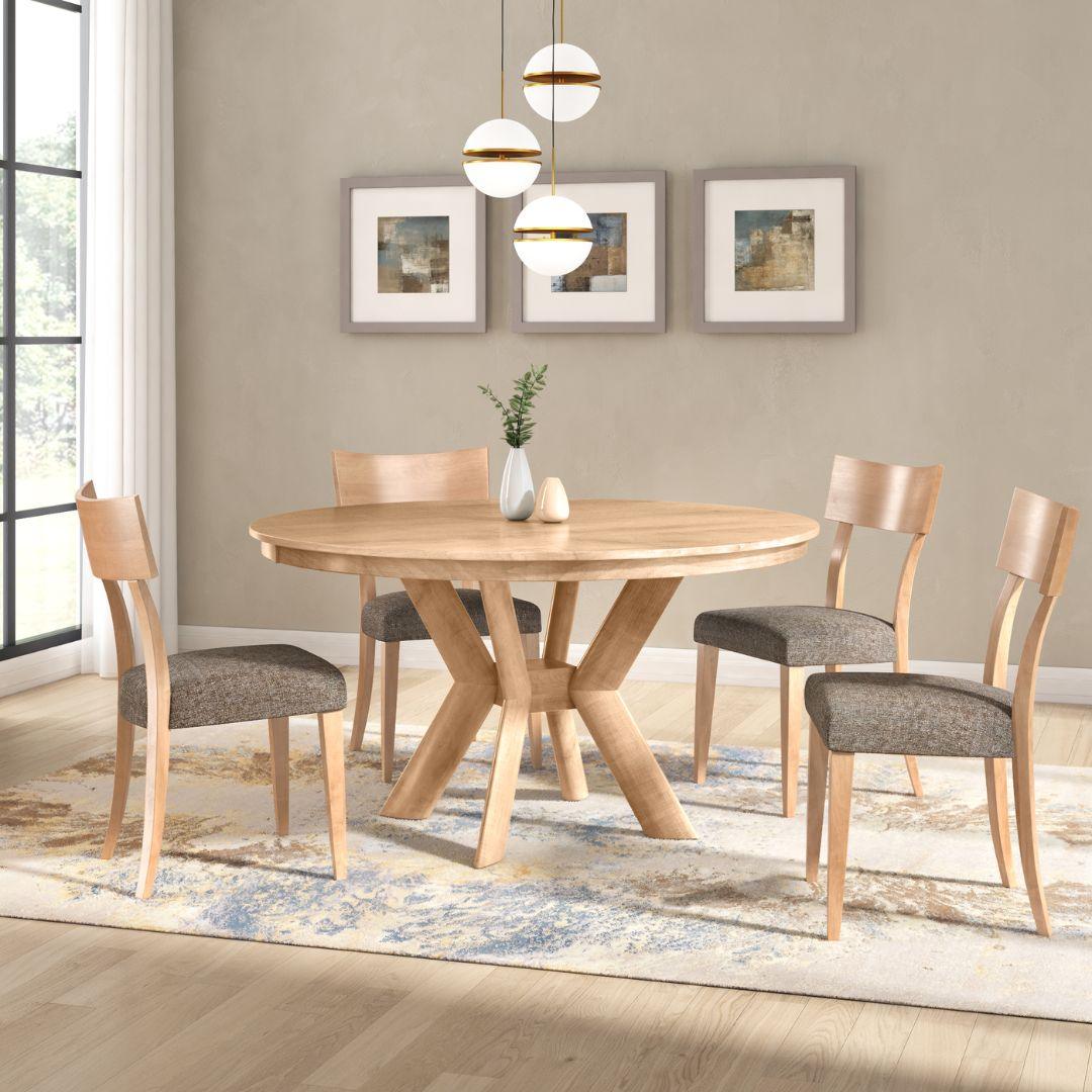 Tavolo da pranzo rotondo in stile Mid-Century