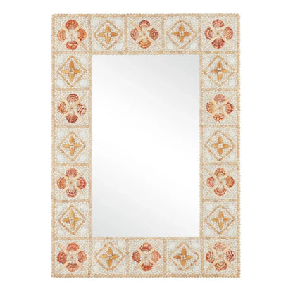 Specchio a conchiglia in mosaico Coquillage