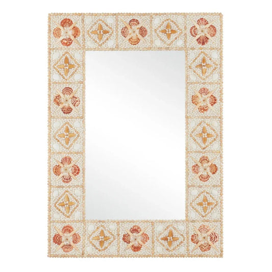 Specchio a conchiglia in mosaico Coquillage