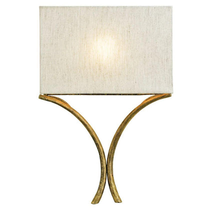 Applique da parete dorata a forma di quadrifoglio dorato