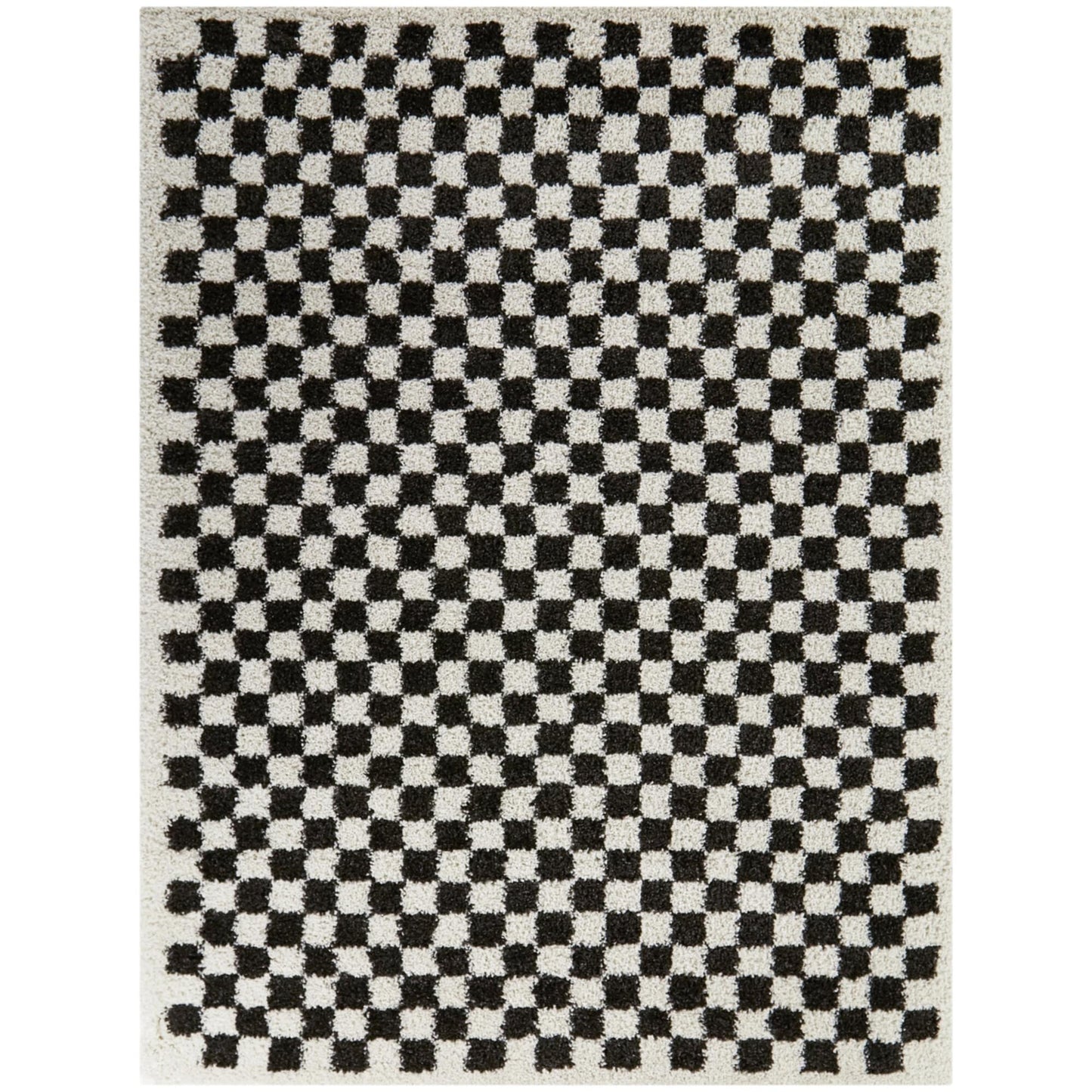 Tappeto Covey Plush Checkered Thick Shag