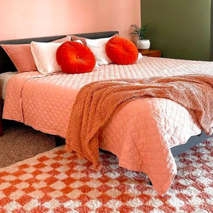 Tappeto Covey Plush Checkered Thick Shag