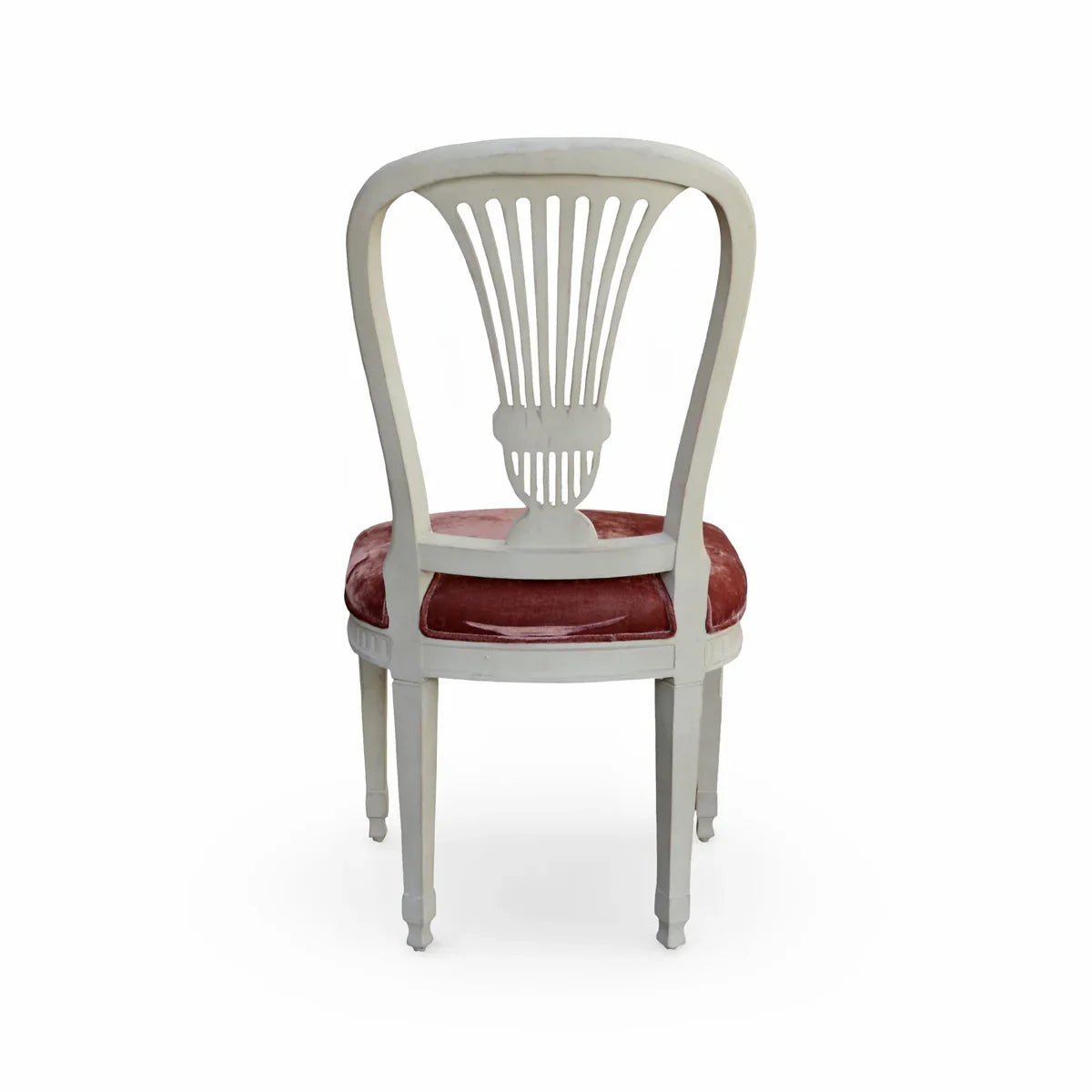 Sedia romantica con schienale a ventaglio