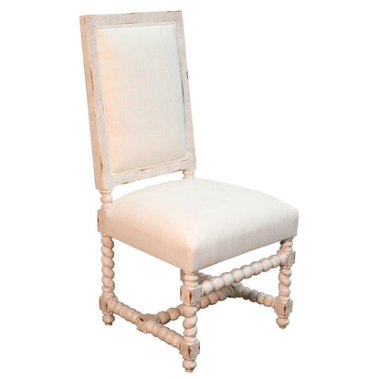 Sedia da pranzo con gambe a spirale Claudette