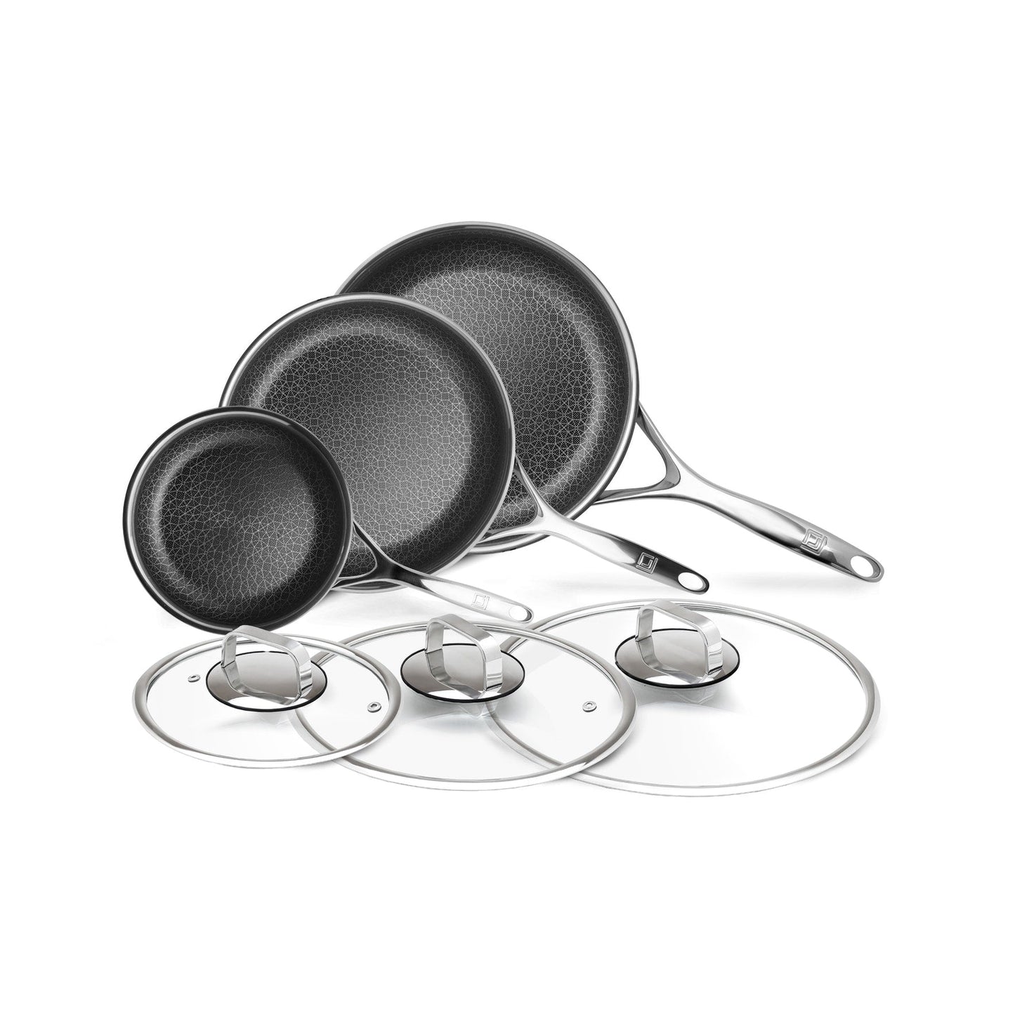 Set di pentole antiaderenti ibride DiamondClad da 6 pezzi