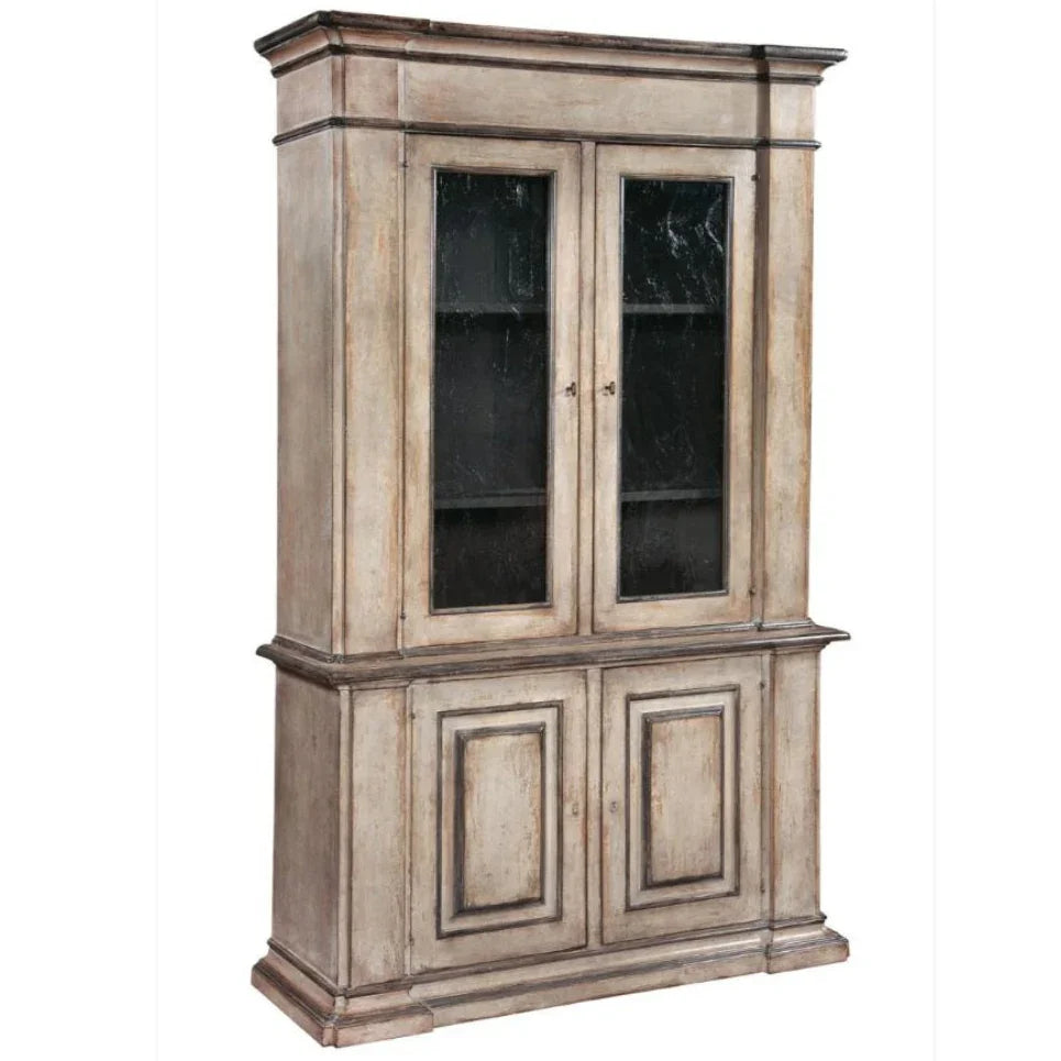 Mobiletto in vetro in stile country francese