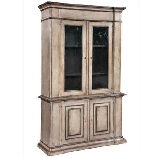 Mobiletto in vetro in stile country francese