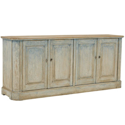 Credenza vintage blu anticata