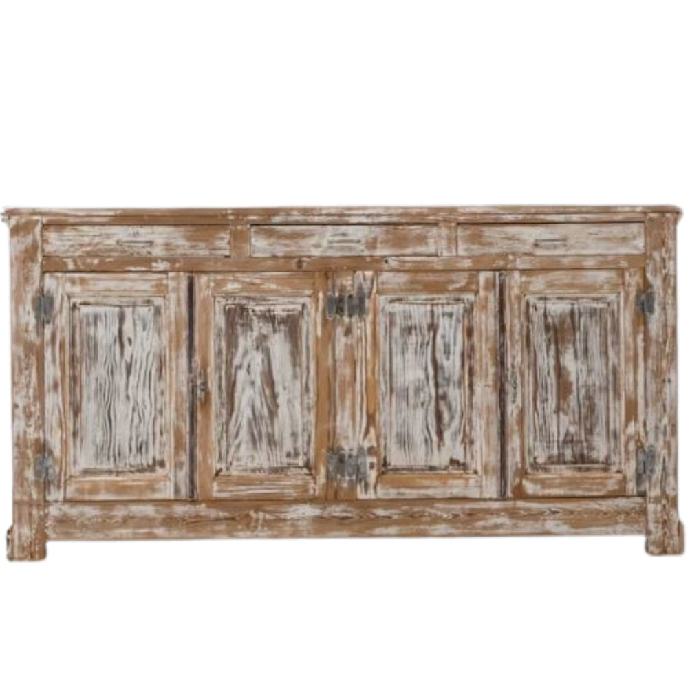 Mobiletto antico francese in rovina, circa 1900