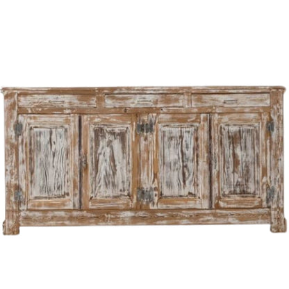 Mobiletto antico francese in rovina, circa 1900