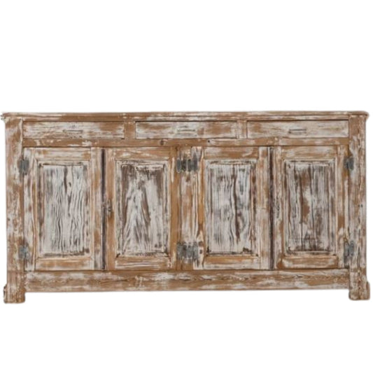 Mobiletto antico francese in rovina, circa 1900