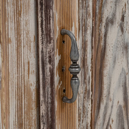 Mobiletto antico francese in rovina, circa 1900