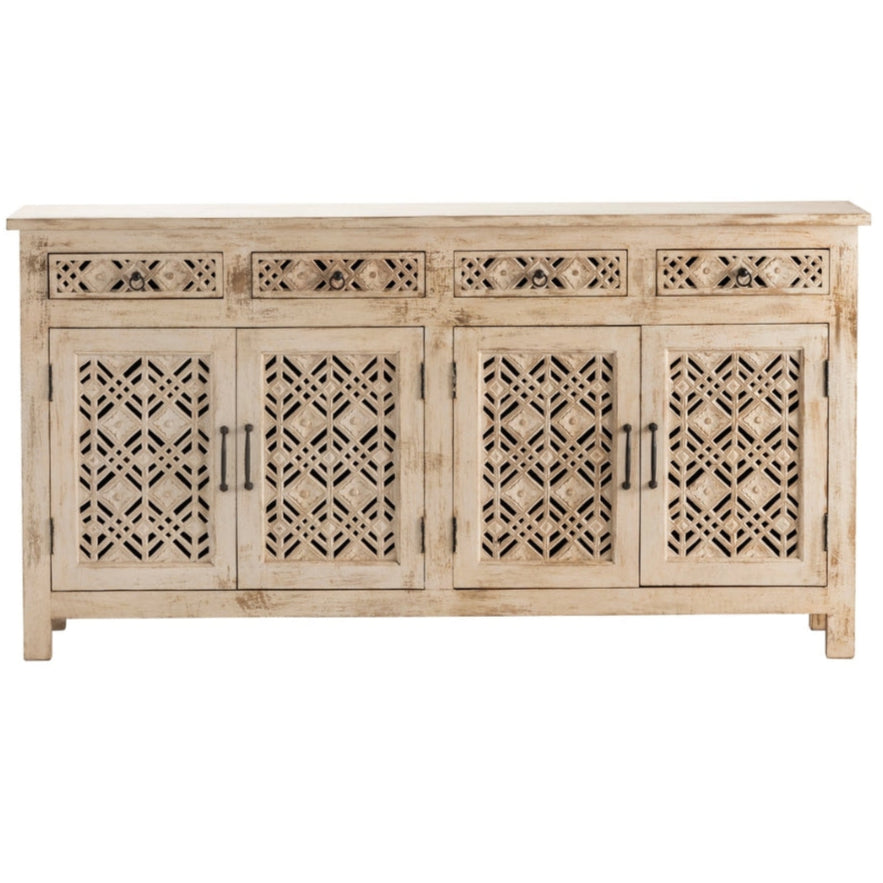 Credenza geometrica Boho naturale