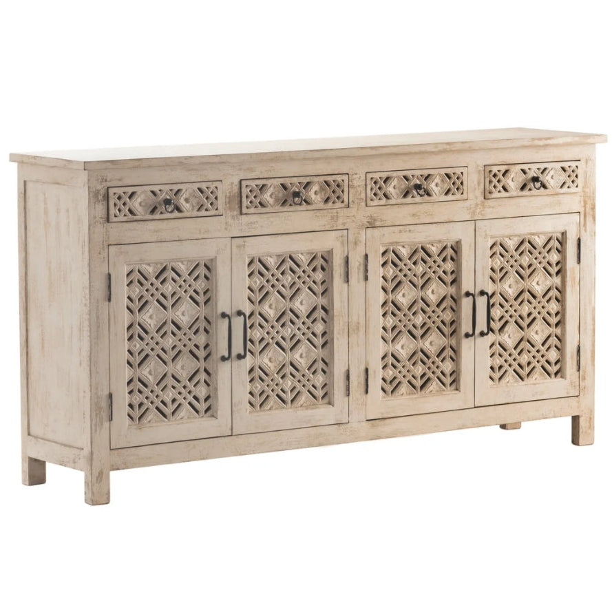 Credenza geometrica Boho naturale