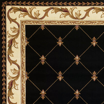 Tappeto a traliccio con bordo vittoriano Domani Classics