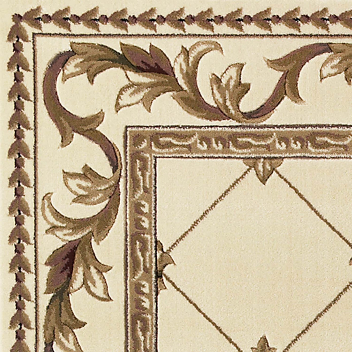 Tappeto a traliccio con bordo vittoriano Domani Classics