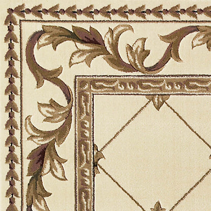 Tappeto a traliccio con bordo vittoriano Domani Classics