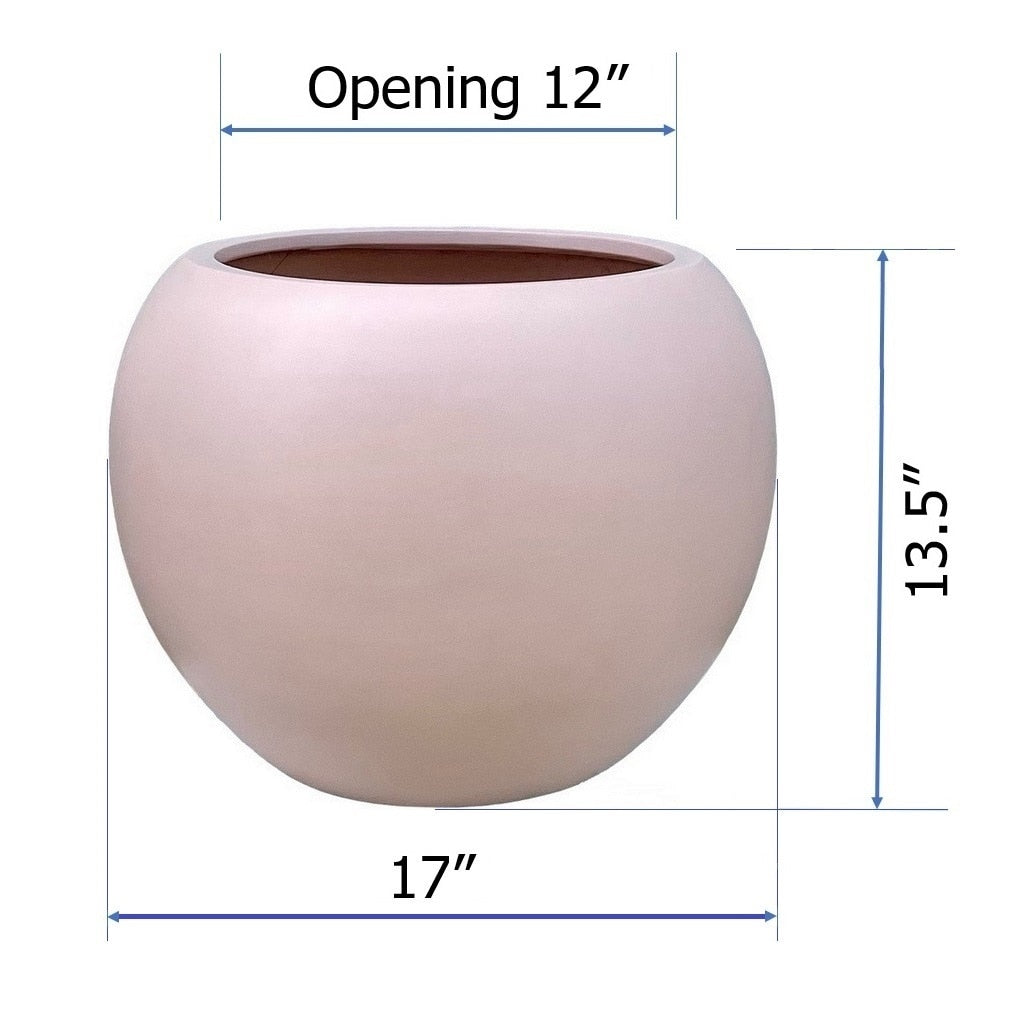 DreamPatio Riverside Fiberstone Modern Sphere Planter per interni/esterni