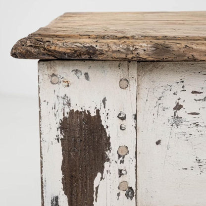 Tavolo antico da fattoria francese, circa 1870