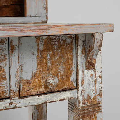 Mobiletto antico da farmacia francese rustico, circa 1870