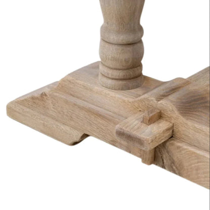 Elegante tavolo da pranzo francese con doppio piedistallo, circa 1940