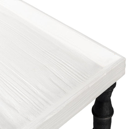 Elegante tavolo consolle con piano in legno