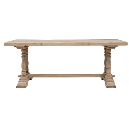 Elegante tavolo da pranzo francese con doppio piedistallo, circa 1940