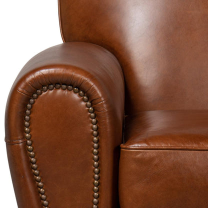 Sedia girevole in pelle Havana Club