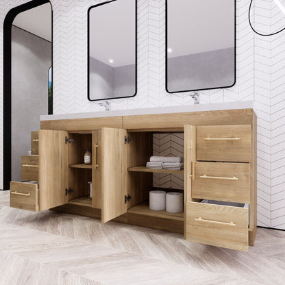 Mobile lavabo indipendente Eliza da 72'' con doppio lavabo