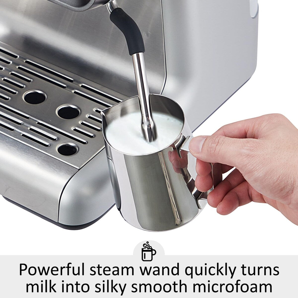 Macchina per caffè espresso, con macinacaffè, serbatoio dell'acqua da 2,8 l